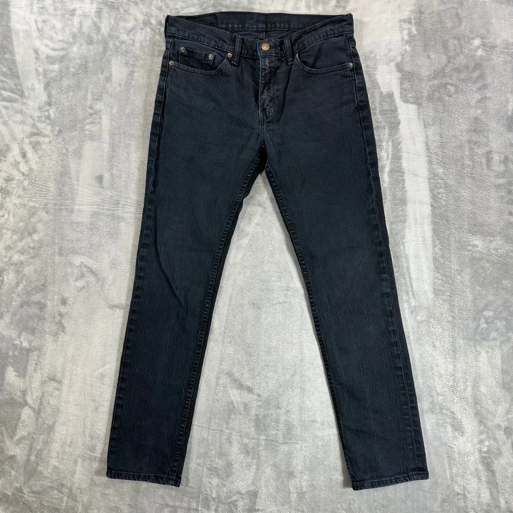 Levi's 511 Slim Fit Jeans Men's Size 31x30 Black Denim Pants